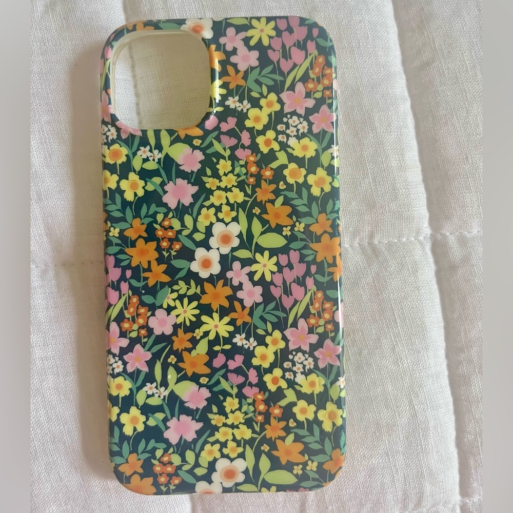 Casely iPhone 13 Case Compatible with MagSafe | Navy Floral Design | Full Bloom